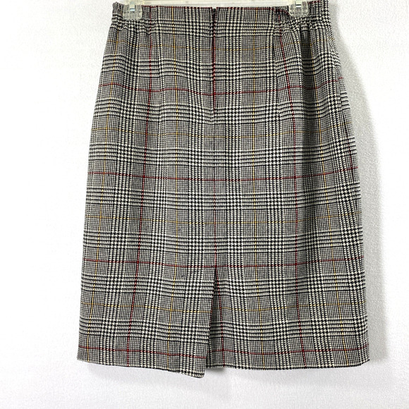 Norton McNaughton Plaid Skirt Womens Size 10‎ Petite Preppy Wool Blend Academia - Picture 2 of 11